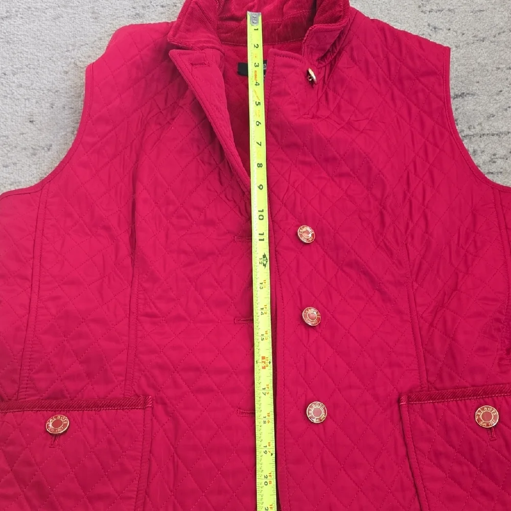 Talbots Vest Women's  Button Front Top Fleece Lined Casual Outdoors, M, Preowned - Picture 8 of 13